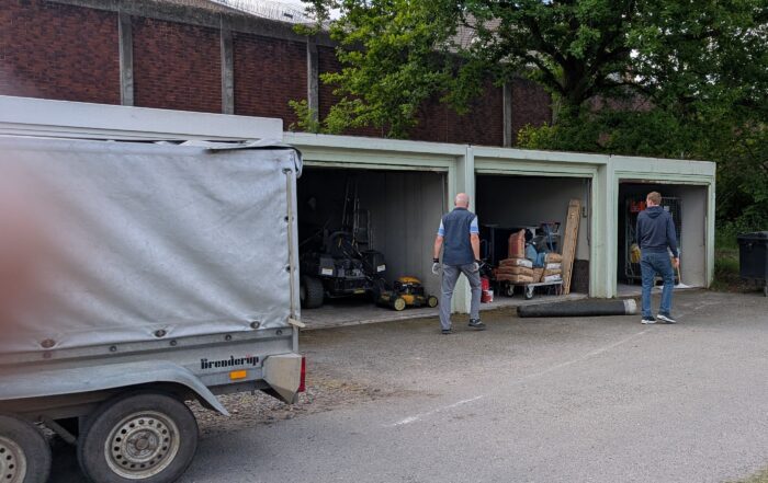 STV Faustball Platzarbeiten Garage aufräumen