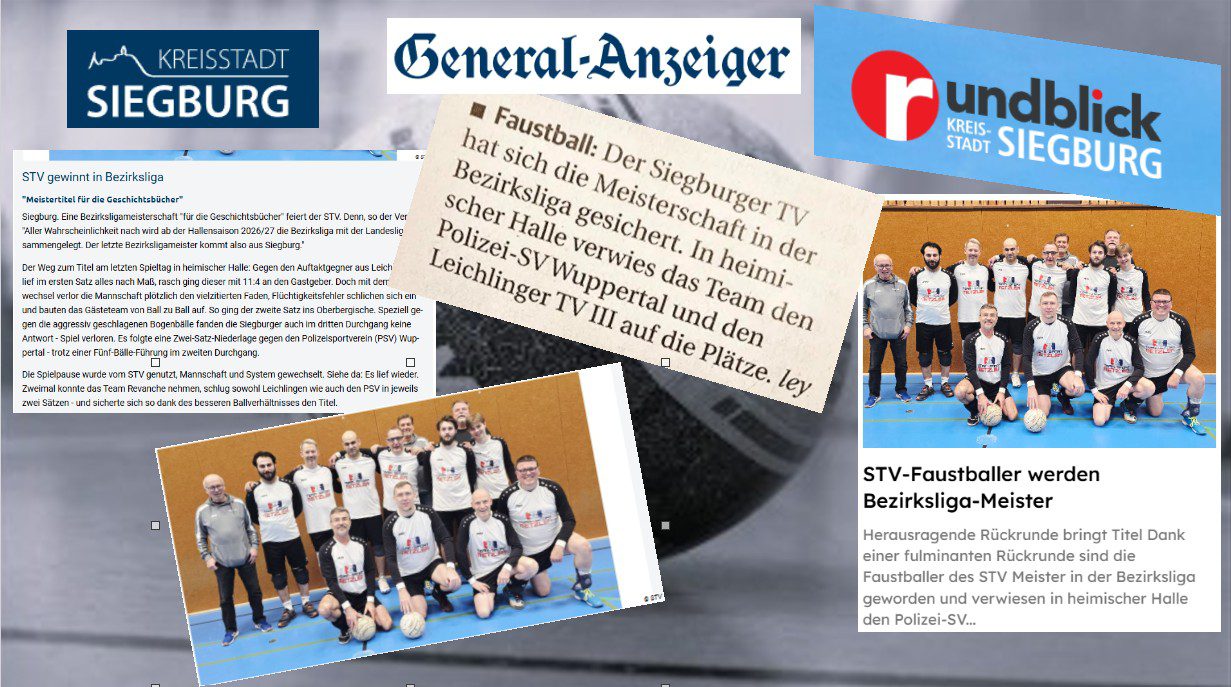 Pressestimmen Bezirksliga Meister 2026 Faustball