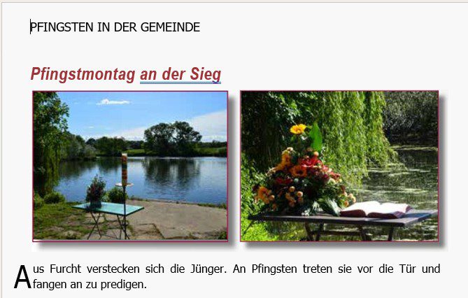 NW_Pfingstmontag Gottesdienst an der Sieg